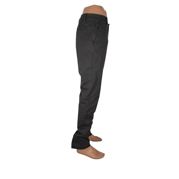 Birddogs Mens 34 x 34 Pants Gray Chino Lined Flat Front Stretch 34x32(actual)